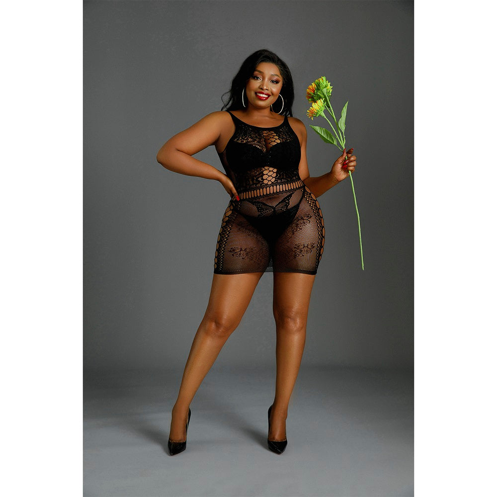 Moonlight Plus Model 01 Black Plus Size Dress > Clothes > Plus Size Lingerie