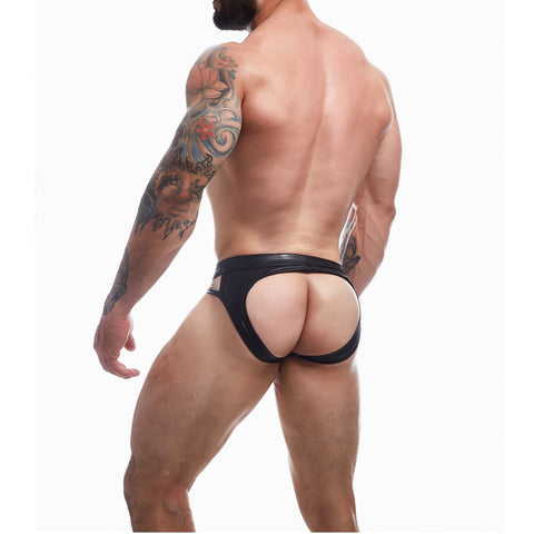 Cut for Men Dungeon Jockstrap XLarge Black Breathable Elastic Fabric Jockstraps