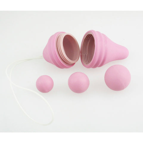 Femintimate Pelvix Pink Extra Soft Silicone Pelvic Floor Rehabilitation Tool with 3 Weighted Balls 9.5g 17.5g 35g Phthalate Free Default Title Kegel & Pelvic Exercisers