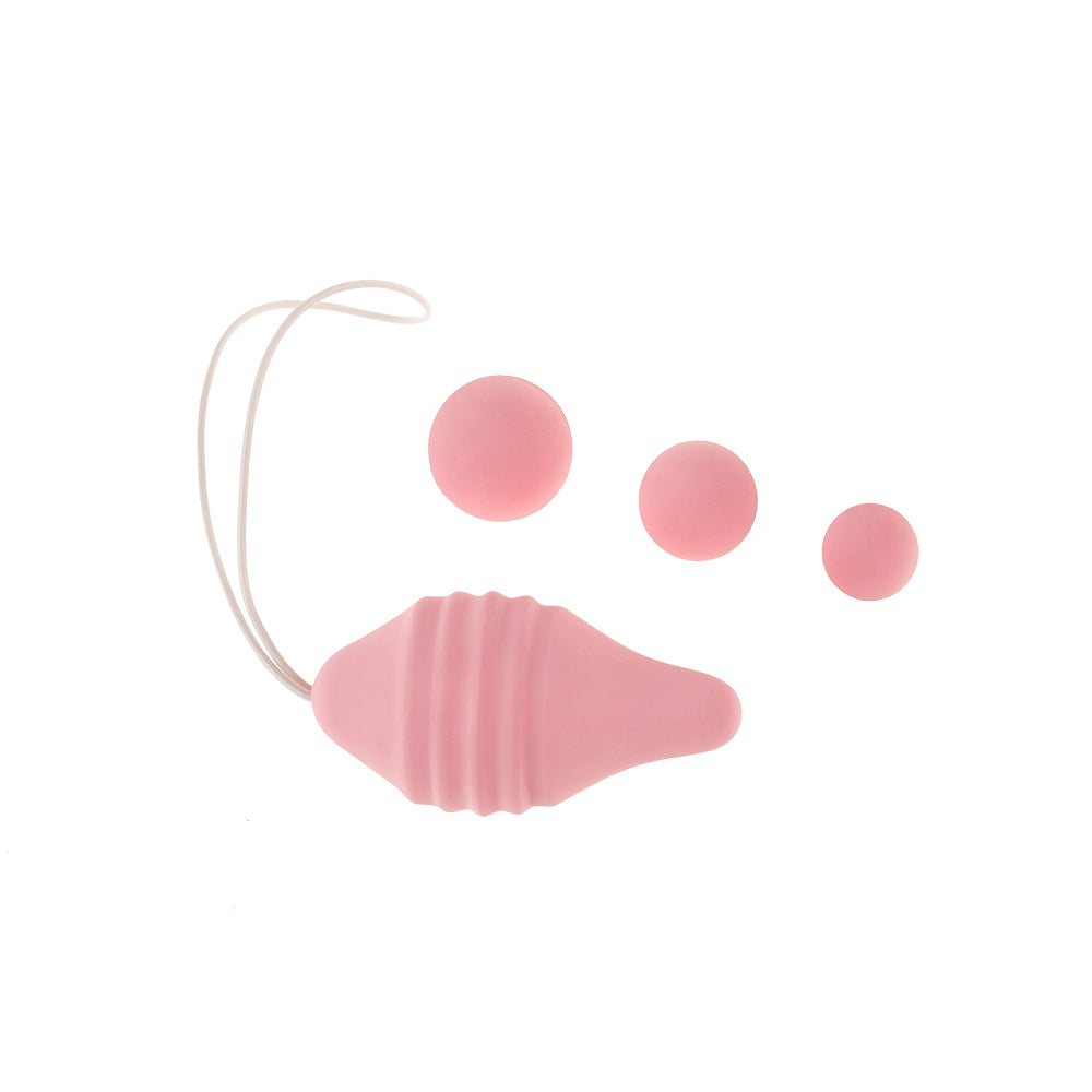 Femintimate Pelvix Pink Extra Soft Silicone Pelvic Floor Rehabilitation Tool with 3 Weighted Balls 9.5g 17.5g 35g Phthalate Free Kegel & Pelvic Exercisers
