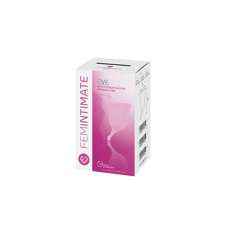 Femintimate Eve Cup S Menstrual Cup Rosa 4 cm Diameter 6.8 cm Height Medical Grade Silicone Feminine Care