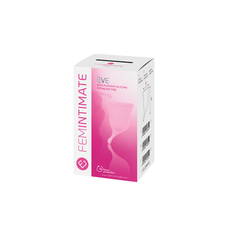 Femintimate Eve Cup M Menstrual Cup Rosa Diameter 4.6 cm Height 6.8 cm Medical-Grade Silicone Feminine Care