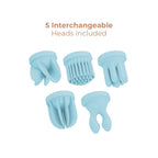 Adrien Lastic Caress Blue Rotating Massager with 5 Interchangeable Heads > Vibrators > Standard Vibrators