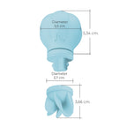 Adrien Lastic Caress Blue Rotating Massager with 5 Interchangeable Heads > Vibrators > Standard Vibrators