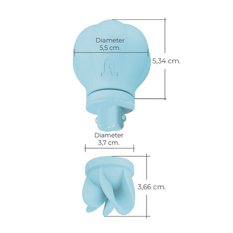 Adrien Lastic Caress Blue Rotating Massager with 5 Interchangeable Heads > Vibrators > Standard Vibrators