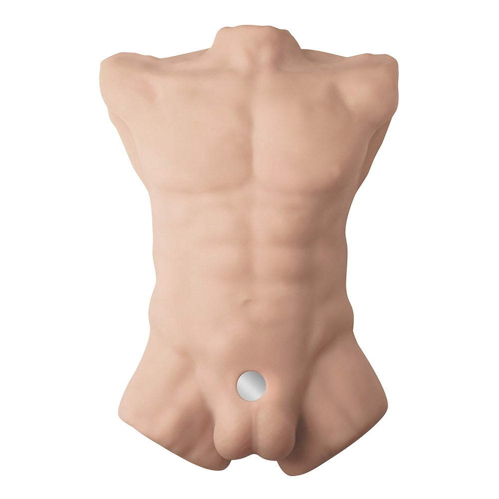 Silexd 7 Inch Liquid Silicone Flesh Male Torso with Dildo DOLLS