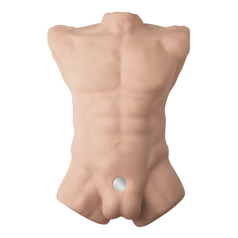 Silexd 7 Inch Liquid Silicone Flesh Male Torso with Dildo DOLLS