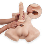 Silexd Liquid Silicone Flesh Male Torso with 7" Interchangeable Dildo > Sex Toys > Sex Dolls > Premium