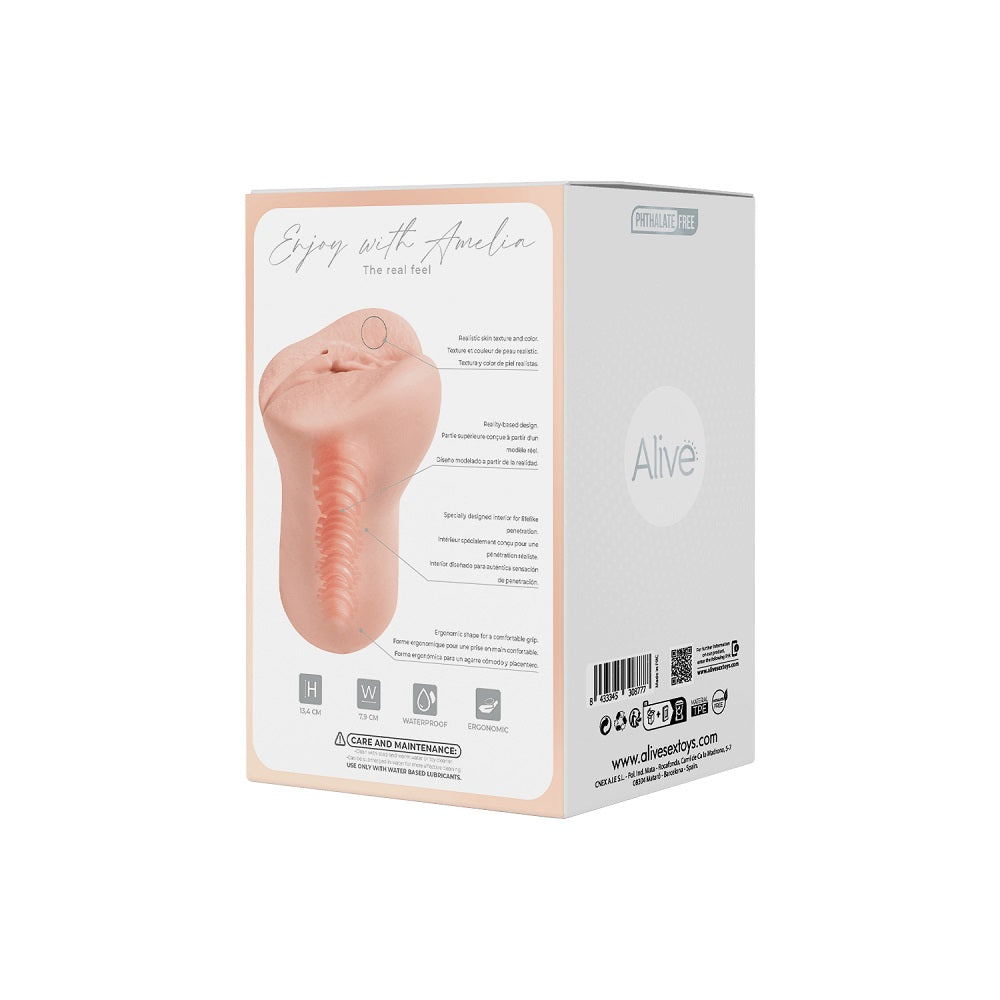 Alive Amelia Super Realistic Masturbator - Flesh Masturbator > Sex Toys For Men > Masturbators > Manual