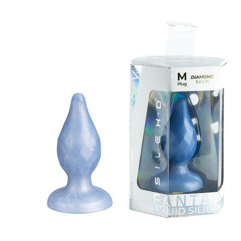 SilexD Fantasy Collection Diamond Butt Plug Medium – Silicone Butt Plug > Anal Range > Jewel Butt Plugs