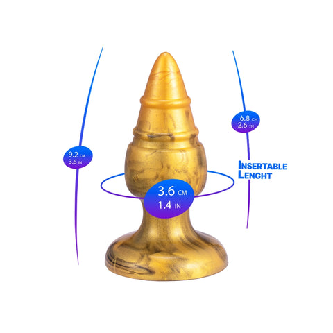 SilexD Fantasy Collection Goldy Medium – Silicone Butt Plug > Anal Range > Butt Plugs