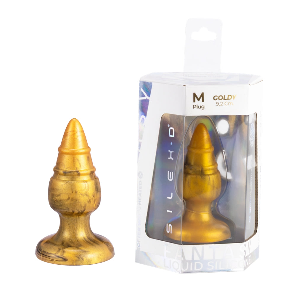SilexD Fantasy Collection Goldy Medium – Silicone Butt Plug > Anal Range > Butt Plugs