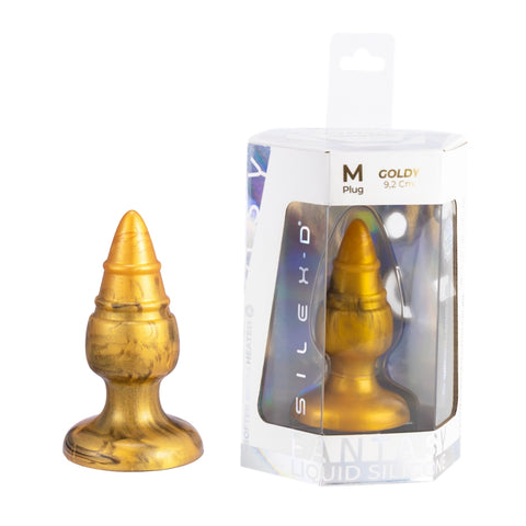 SilexD Fantasy Collection Goldy Medium – Silicone Butt Plug > Anal Range > Butt Plugs