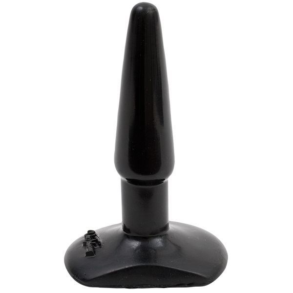 Classic Smooth Butt Plug Small Black 4.5 Inch > Anal Range > Butt Plugs