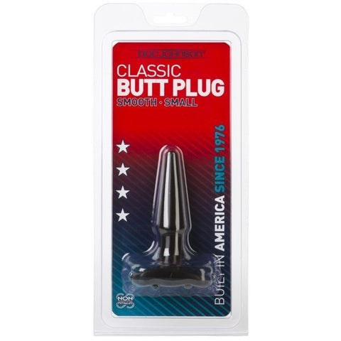 Classic Smooth Butt Plug Small Black > Anal Range > Butt Plugs