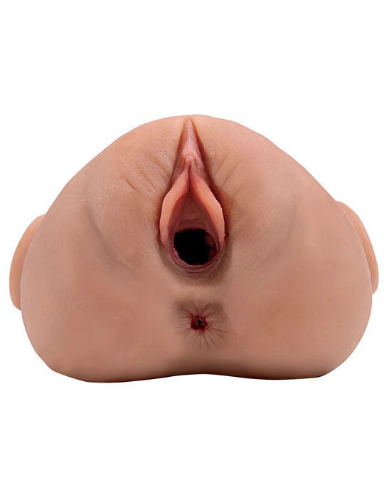 Pdx Plus Double Pounder Vibrating Squeeze Stroker Toy Light > Sex Toys For Men > Masturbators > Manual