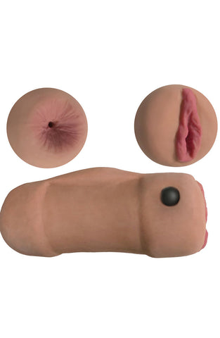 Mistress Double Stroker Vibrating Sex Toy with Vanilla Scent Strokers - Manual