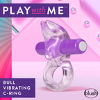 Play With Me Bull Vibrating C-Ring in Purple > Sex Toys > Couples Toys