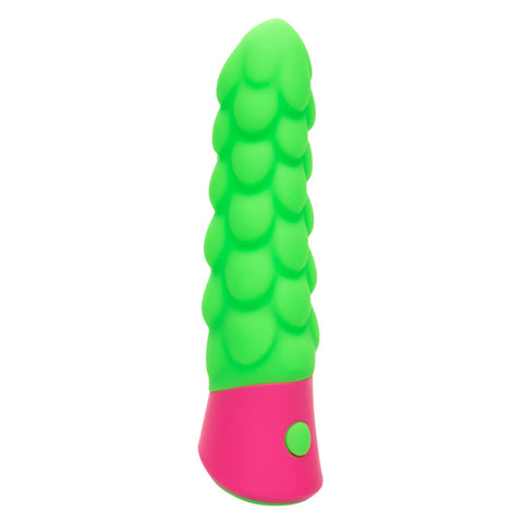Rave Ripple Green Pink Silicone Massager 10-Speed Waterproof USB Vibrators - G Spot