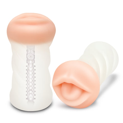 Zolo Clear Deep Throat – Realistic Dual-Density Masturbator > Sex Toys For Men > Masturbators > Manual