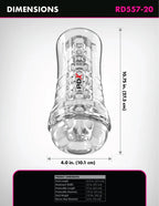 Pdx Elite Viewtube Plus (Clear) – See-Thru Stroker > Sex Toys For Men > Masturbators > Manual