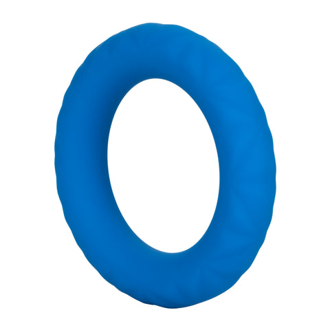 Link Up Ultra-Soft Max Neon Blue Silicone Enhancer Ring COCK RINGS