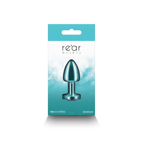 Rear Assets Petite Anal Toy in Teal for Beginners > Anal Range > Jewel Butt Plugs