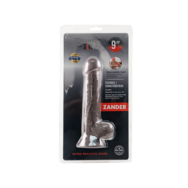 Raw Dildo Ultra Realistic Zander (Brown) – 9" Dildo > Dildos > Realistic Dildos
