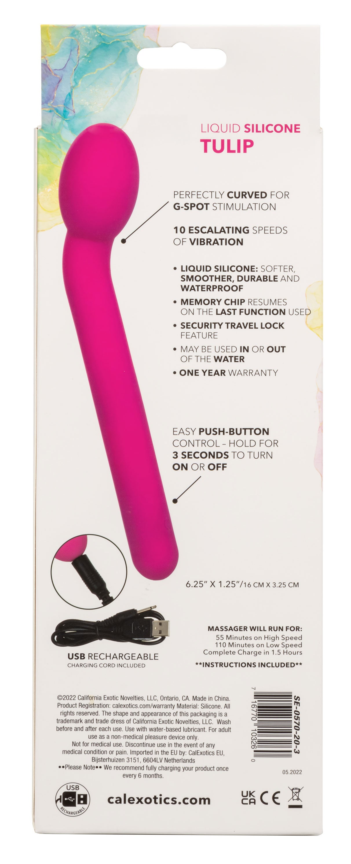 Bliss Liquid Silicone Tulip Vibrator in Pink with 10 Speeds and Rechargeable Pink > Sex Toys For Ladies > Rose Stimulators