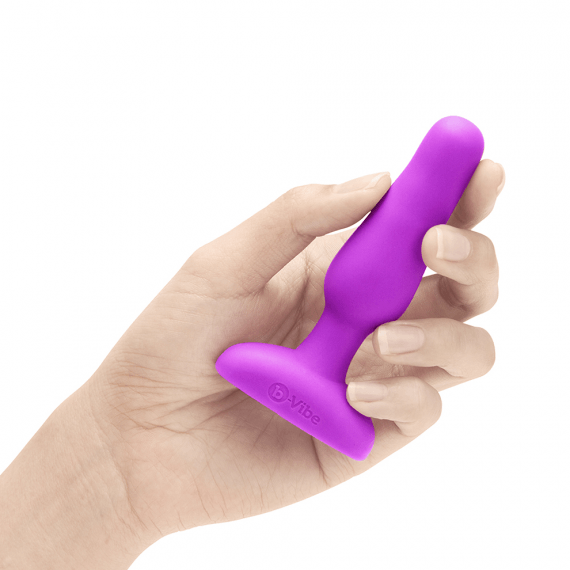 b-Vibe Novice Plug Fuchsia Small Beginner-Friendly Vibrating Anal Plug with Remote Control > Anal Range > Vibrating Butt Plugs