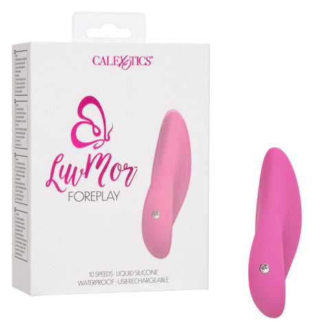 LuvMor Foreplay Pink Liquid Silicone 10 Speed Vibrator > Vibrators > Mini Vibrators