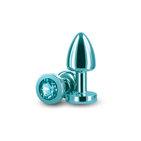 Rear Assets Petite Anal Toy in Teal for Beginners > Anal Range > Jewel Butt Plugs
