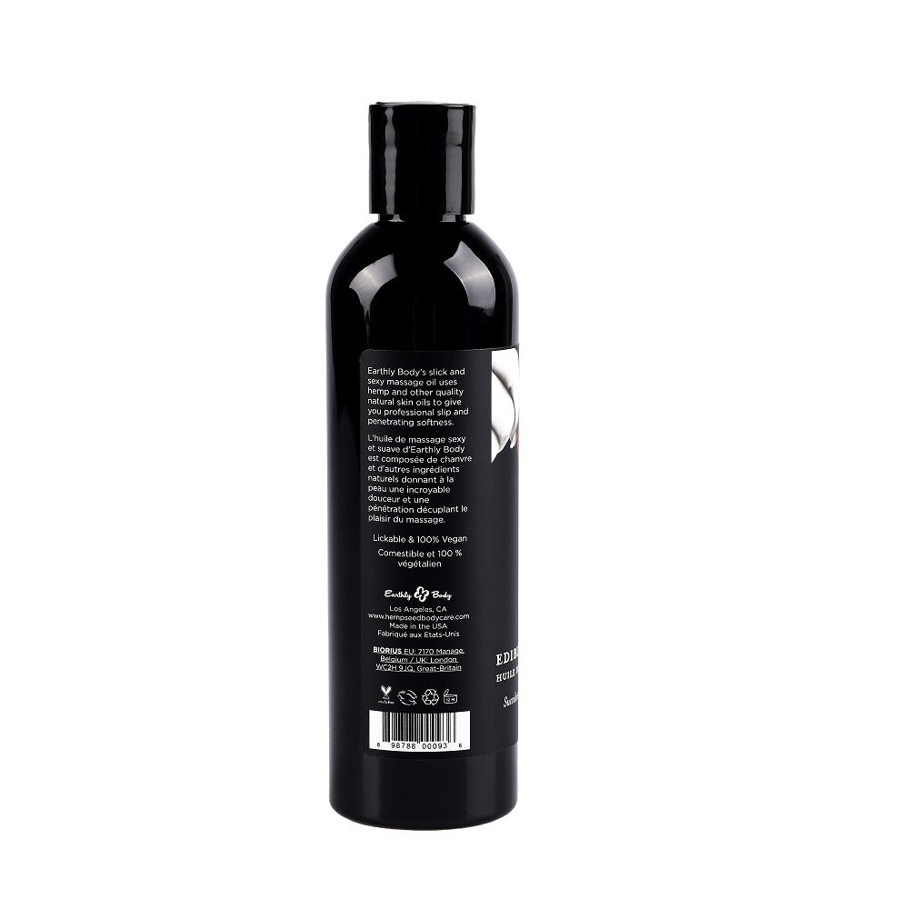 Edible Massage Oil Succulent Strawberry Flavored 237ml Bottle > Essentials > Massage Oil