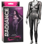 Radiance Plus Size Crotchless Body Suit Black Mesh Rhinestones Black Curvy Size > Clothes > Plus Size Lingerie