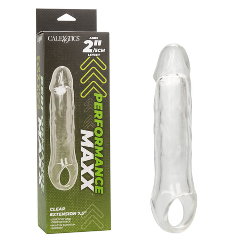 CalExotics Performance Maxx Clear Extension 7.5 Inches SLEEVES