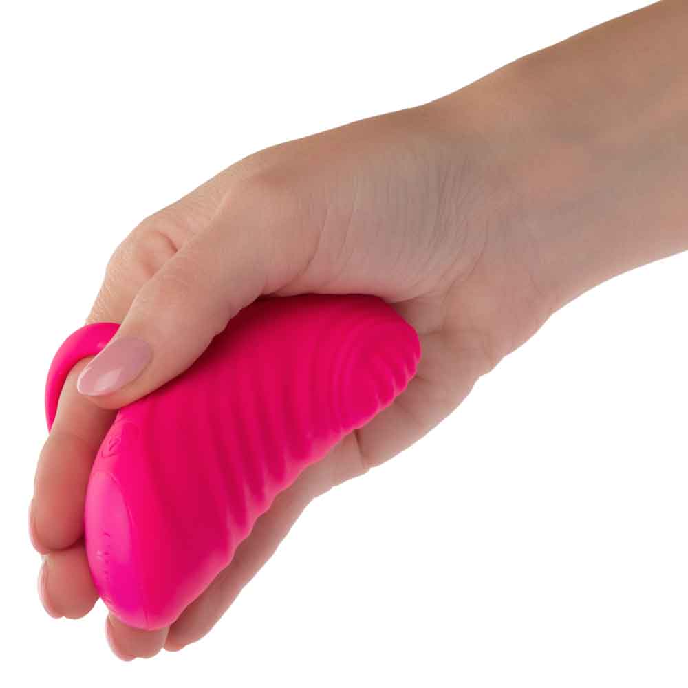 Envy Handheld Thumping Massager Pink Silicone Waterproof with Dual Motors and 3 Speeds, 7 Functions, USB Rechargeable Finger Stimulator