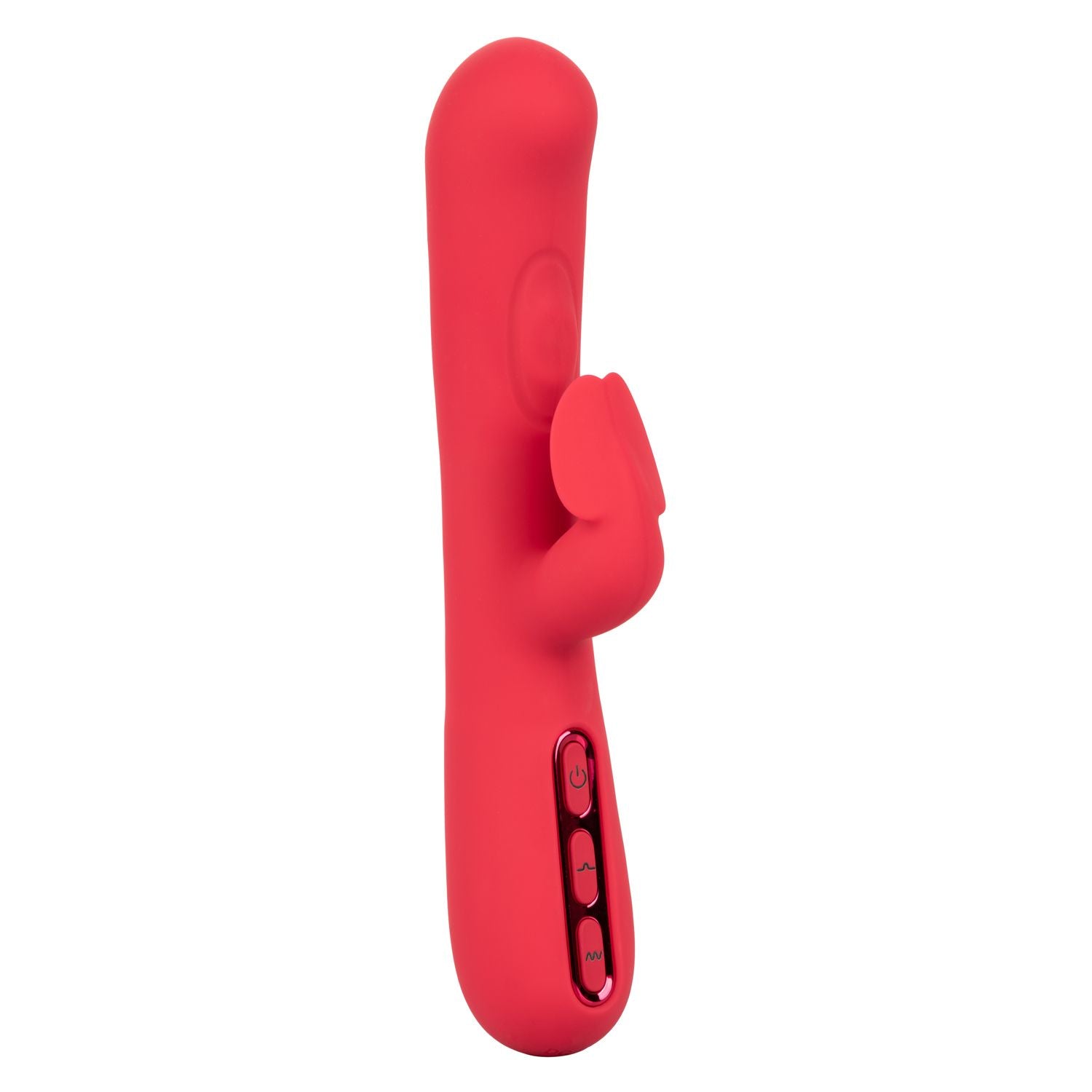 Throb Flutter Red Dual Stimulator Massager with 2x Thumping Action and 7 Vibration Functions, Silicone Waterproof Vibrator > Vibrators > Ladies > Rabbit