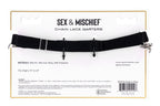 Sportsheets Chain Lace Garters Adjustable Fit Adult Accessory Black > Clothes > Lingerie Sets