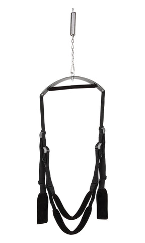 Lux Fetish Fantasy Swing Adjustable Black Bedroom Restraint > Sex Toys > Swings & Slings