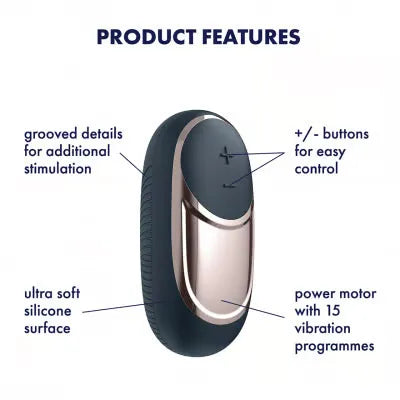 Satisfyer Layons Dark Desire – Silicone Clitoral Massager Compact Design > Sex Toys For Ladies > Clitoral Vibrators and Stimulators
