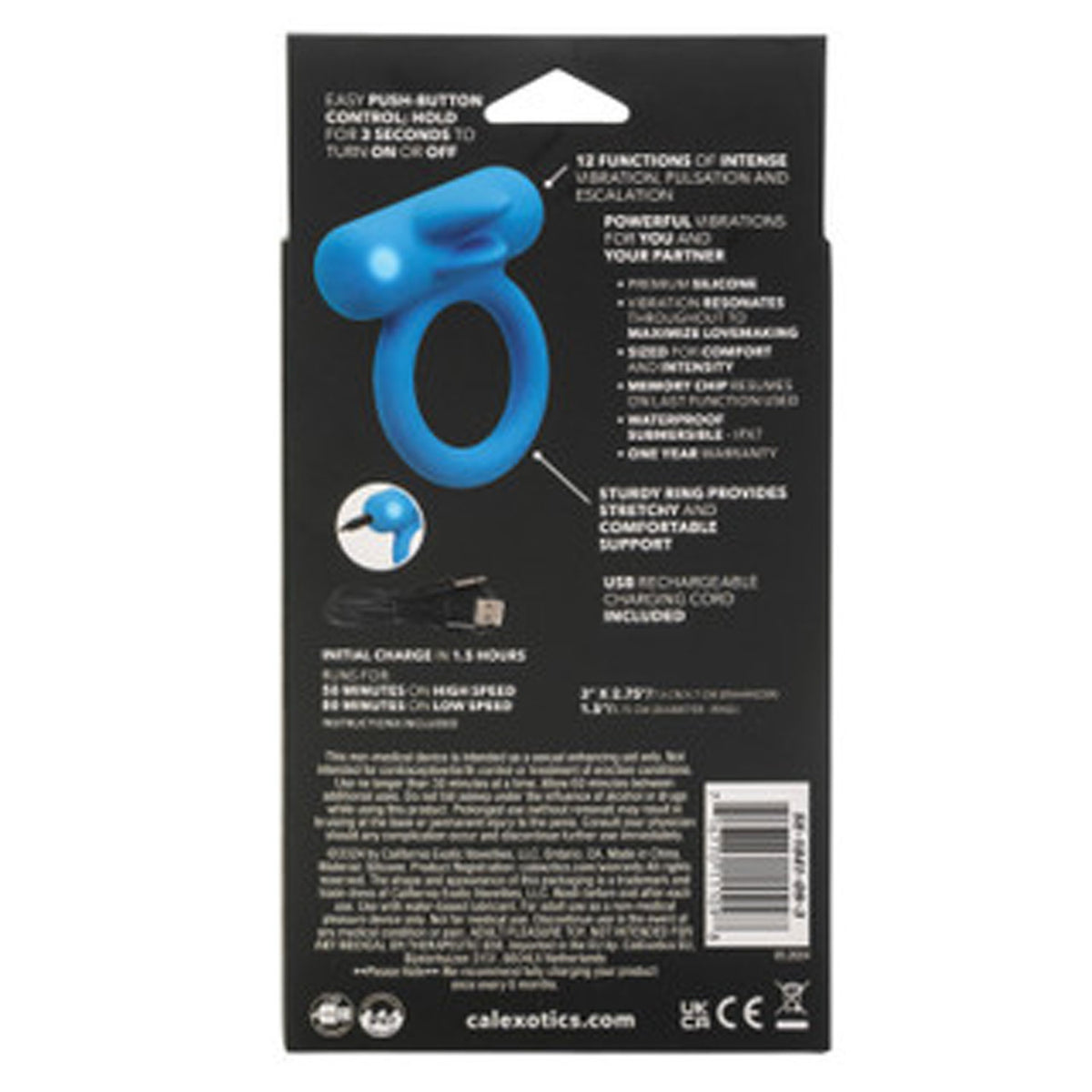 Silicone Rechargeable Double Trouble – Rechargeable Couples Vibrator > Cock Ring > Vibrating