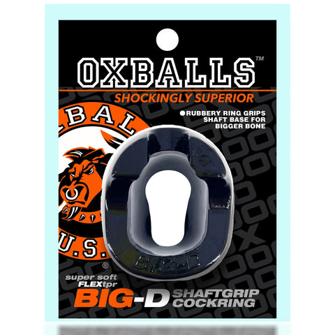 Big D Shaft Grip Cock Ring Black > Cock Ring > Single
