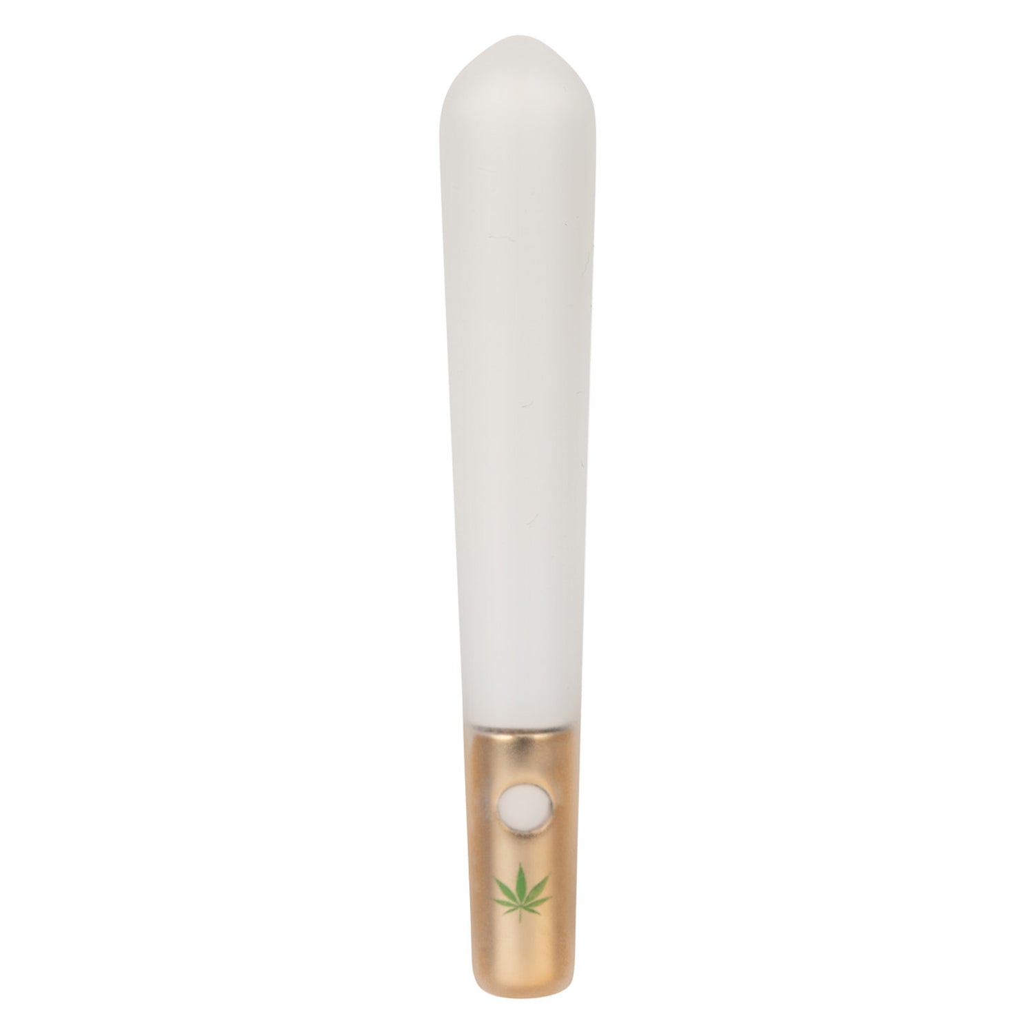 Naughty Bits Smoke Show Mini Joint Vibe Premium Silicone Waterproof Mini Vibrator White BULLETS