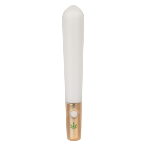 Naughty Bits Smoke Show Mini Joint Vibe Premium Silicone Waterproof Mini Vibrator White BULLETS