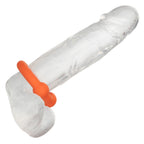 Alpha Liquid Silicone Dual Ball Ring Orange Ultra Stretchy Enhancer Ring > Cock Ring > Single