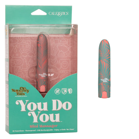 Naughty Bits You Do You Mini Massager 3-Inch Silicone Bullet with Floral Pattern and 10 Vibration Functions > Vibrators > Mini Vibrators