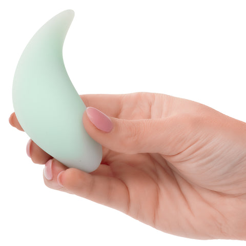 Pacifica™ Bali Curved Teaser in Mint Green Liquid Silicone with 10 Intense Functions, USB Rechargeable and Waterproof IPX7 Vibrators