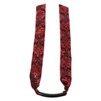 Scandal Bar Gag with Black PVC Plastic Bar and Red Black Brocade Double-Padded Strap Red > Bondage Gear > Gags and Bits