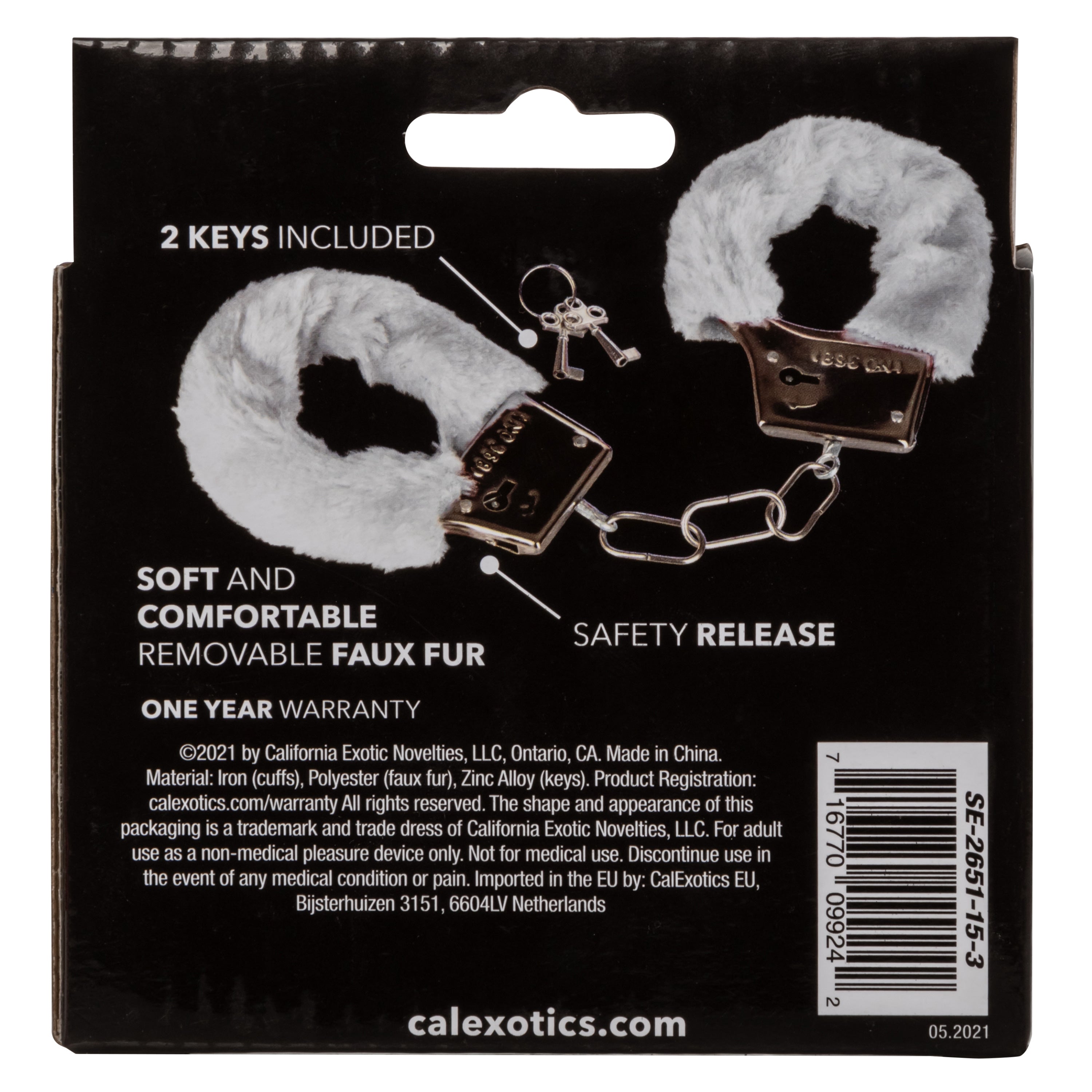 Playful Furry Cuffs in White for Sensational Bondage Pleasure > Bondage Gear > Handcuffs