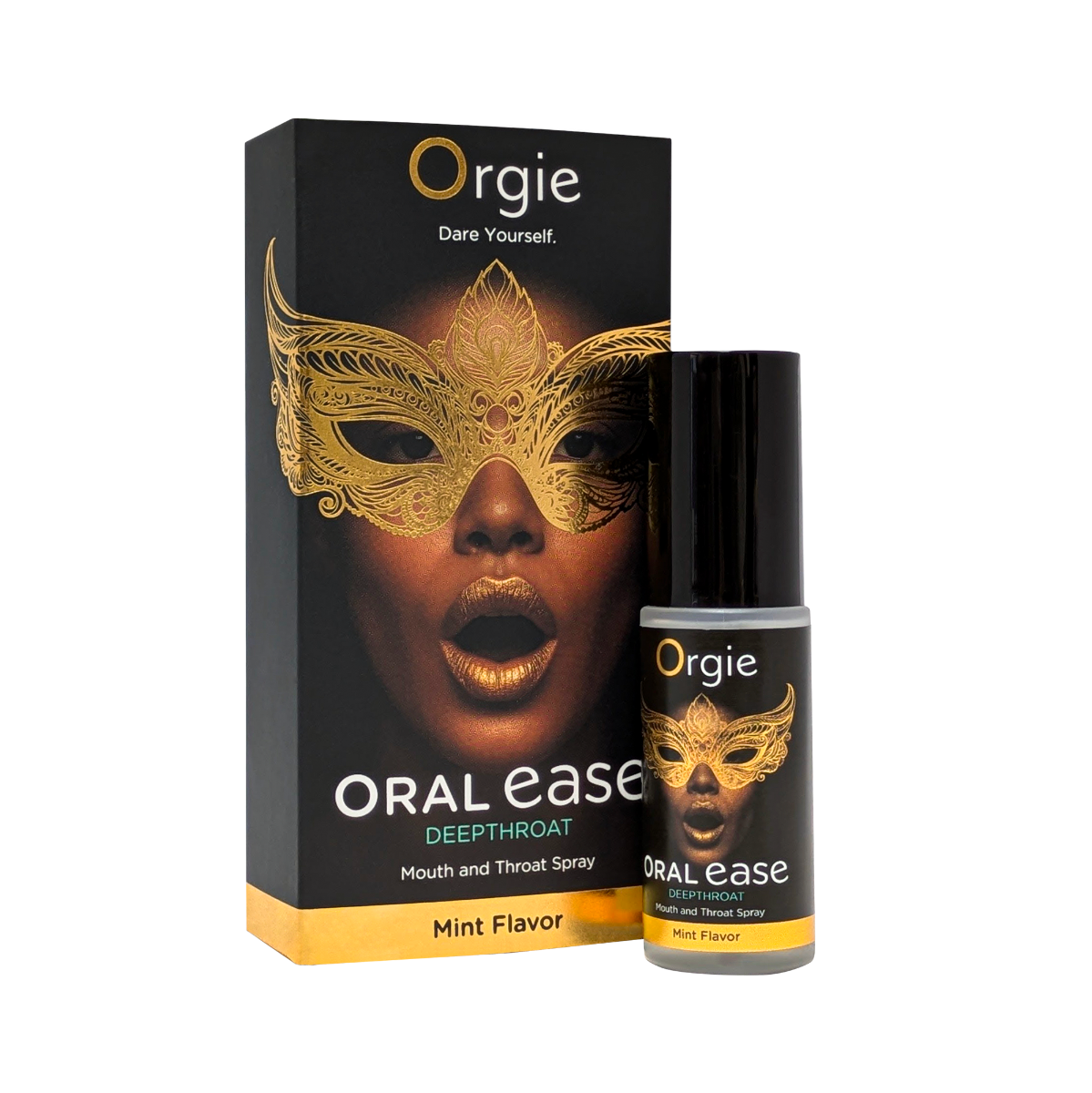 Orgie Oral Ease Deepthroat Mint Flavor – Anesthetic-Free Mouth and Throat Spray > Lube > Oral Gels & Sprays